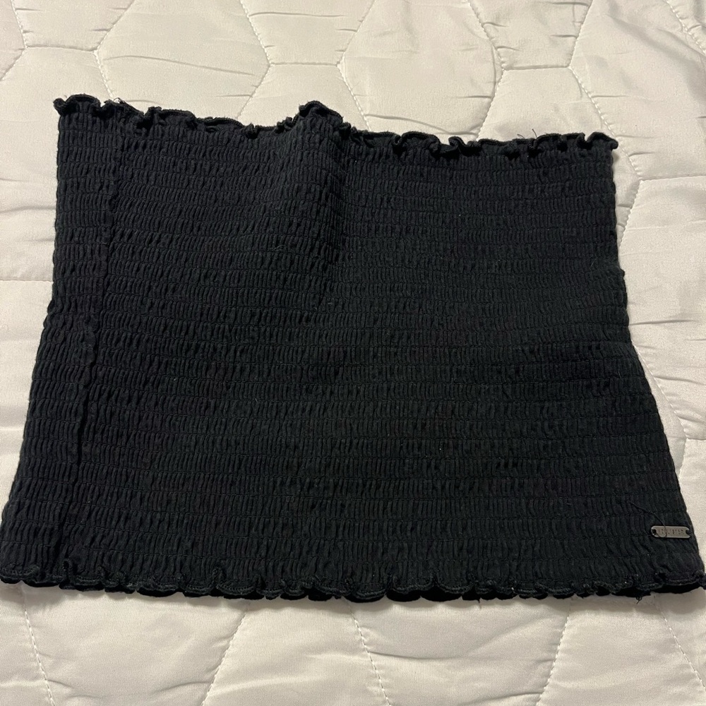 Black Smocked Women's Skirt